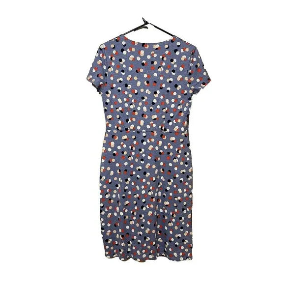 Boden Emory Jersey Dress, Periwinkle Blue Fallen Blossom, Size 6R, Pre-Owned - Picture 2 of 14